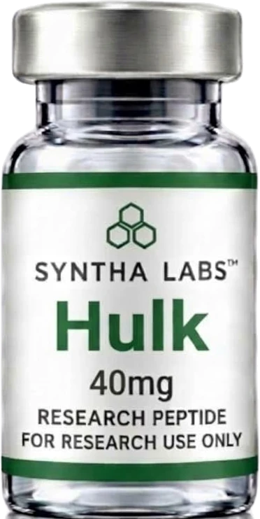 Syntha Labs Hulk 40 mg research vial with silver cap and green label bands